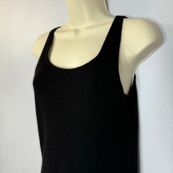 Lauren Ralph Lauren Black Knit Midi Dress Wool Angora Classic Luxury Timeless M - Picture 3 of 11